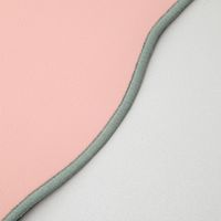 FLOWERダイカットランチョンマット ピンク×シルバー LAKOLE/ラコレ