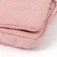 FLOWERミラー付きポーチ ピンク LAKOLE/ラコレ