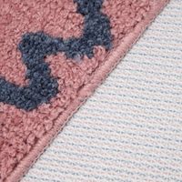 FLOWERフロアマット ピンク LAKOLE/ラコレ