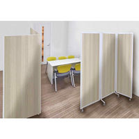 トーカイスクリーン MSパネル折りたたみ3連スクリーン ナチュラル 1セット（3連×1枚+キャスター×6個）MS-1818Nr（わけあり品）