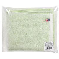 田中産業 今治製 シャーリングタオル ミニバスタオル ライトグリーン 1セット(10枚)