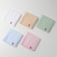 田中産業 今治製 タオルハンカチ ピンク 1セット(10枚)