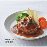 台和 19.5cmプレート ボーンホワイトMT BY-51-BWM 1個（直送品）