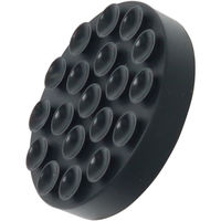 光 エッジ付吸盤防振ゴム バラ 黒51mm B-KQEG-52 1個（直送品）