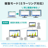 サンワサプライ USB Type CーHDMI変換アダプタ(2ポート/4K対応) AD-ALCMST2HD2 1個（直送品）