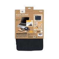 ナカバヤシ 14インチPC用 スタンドインナーケース リサイクル ブラック SZC-FC142407BK 1個