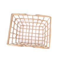 ワイヤーバスケット　柳アイアンバスケットL ナチュラル studio CLIP