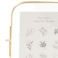 ガラスフォトフレームL版2枚 ゴールド studio CLIP