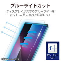 エレコム 13インチiPad Air(M3/M2) ガラスフィルム ブルーライトカット TB-A25XFLGGBLT 1個