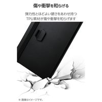 エレコム 13インチiPad Air(M3/M2) フラップケース 衝撃ガード ベルト付 TB-A25XPLF2BK 1個