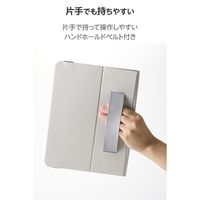 エレコム 11インチiPad Air(M3/M2) フラップケース 衝撃ガード ベルト付 TB-A25MPLF2BK 1個