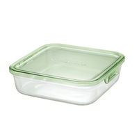 耐熱ガラス 保存容器 グリーン システムセット 7点  パック&レンジ PSC-PRN-G7 iwaki（イワキ）