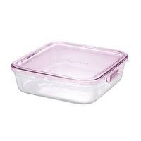 耐熱ガラス 保存容器 ピンク システムセット 4点 ミニ パック&レンジ PSC-PRN4P2 iwaki（イワキ）