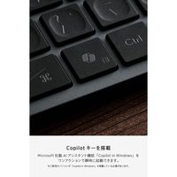 エレコム キーボード マルチペアリング 充電式 ミニサイズ パンタグラフ式 ブラック TK-PN1075MPABK 1個