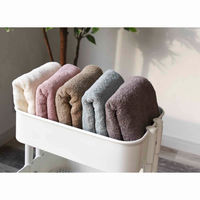 小杉善 バスタオル スリム higotoni macaroni コンパクトバスタオル 50×100cm ブルーグレー 426263 1個（直送品）