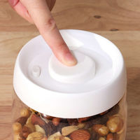 不二貿易 保存容器 800ml PUSH 空気が抜けるキャニスター 461026 1個（直送品）