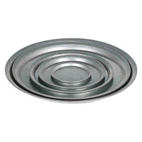 ダルトン DULTON 鉢皿 ガルバナイズドラウンドトレー S 471725 1個（直送品）
