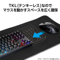 センチュリー メンブレンゲーミングキーボードTKL ブラック CRC-GMBKRGB02 1個