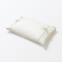 無印良品 綿ガーゼ 綿混ベロア リバーシブルまくらパッド ４３×６３ｃｍ用 ベージュ 良品計画