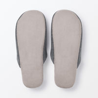 無印良品 綿鹿の子履き心地やわらか足なりスリッパ Ｍ ２２．５～２５ｃｍ用 グレー 良品計画