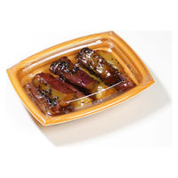 デンカポリマー 惣菜容器 夢デリLS10 木目新 00788660 1ケース(1200個(50個×24))（直送品）