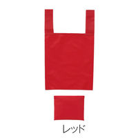 内海産業 エコバッグ Ecolor 折りたたみマイバッグ(レッド) 2370791 1ケース(300個(1個×300))（直送品）
