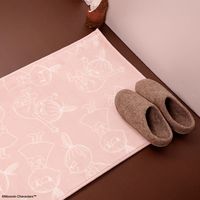 【アウトレット】MOOMIN ムーミン ラインピンク ラグマット 約H50×W80cm 1枚 丸眞