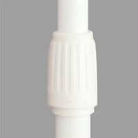 ササガワ 販促用品 40-6123 のぼり用ポール 3段伸縮式 白 1ケース(1個)（直送品）