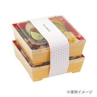 中央化学 寿司容器 SKS 13-13(43) 赤-木曽 身 00778723 1ケース(400個(25個×16))（直送品）