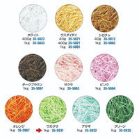 ササガワ 緩衝材 35-5831 紙パッキン 1kg ワカクサ 1ケース(1個)（直送品）