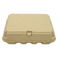 日本モウルド工業 弁当容器 パルボックス(大)茶 42032 1ケース(100個(1個×100))（直送品）