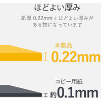 ハガキ 用紙 100枚入り スーパーファイン紙 厚手 【お探しNo:L57】 ホワイト EJH-WSFN100 エレコム 1個（直送品）