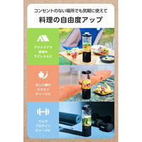 ミキサー コードレス ジュース スムージー 角氷も粉砕 600ml ブラック TMX60A-K テスコム 1個（直送品）