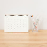 無印良品 バガス入りペーパー月曜始まりカレンダー 中 ２０２５年１２月～２０２６年１２月 約１４５×２００ｍｍ 卓上用 良品計画