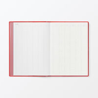 無印良品 月曜始まりマンスリー ウィークリースケジュール帳 ２０２５年１２月始まり Ｂ６ 赤 良品計画