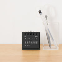 無印良品 デスクトップミニカレンダー ２０２５年１２月～２０２６年１２月 月曜始まり 卓上用 1セット（1個×2） 良品計画