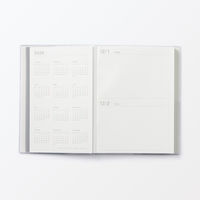 無印良品 一覧できるスケジュール帳 マンスリー デイリー ２０２５年１２月始まり 月曜始まり Ｂ６ 白 良品計画