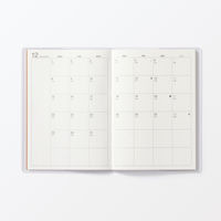 無印良品 月曜始まりマンスリースケジュール帳 ２０２５年１２月始まり Ａ６ 良品計画