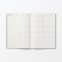 無印良品 月曜始まりマンスリースケジュール帳 ２０２５年１２月始まり Ｂ６ 良品計画
