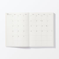 無印良品 月曜始まりマンスリー ウィークリースケジュール帳 ２０２５年１２月始まり Ｂ６ 良品計画