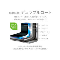サーモス 取っ手の取れる炒め鍋 IH/ガス火対応 ステンレス KVF-024D S 1個 食洗機対応 フッ素化合物不使用