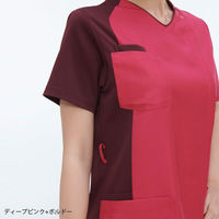 【再検品商品】ナガイレーベン 男女兼用スクラブ スカイブルー+ネイビー S RT-5407 1枚　スクラブ（わけあり品）