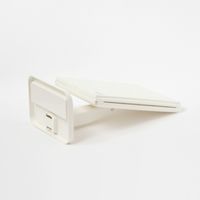 LED三面スタンドミラー アイボリー LAKOLE/ラコレ