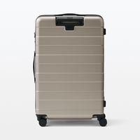 無印良品 バーを自由に調節できる ハードキャリーケース ７５Ｌ ベージュ タテ７１．５×ヨコ４６×マチ２６ｃｍ 良品計画