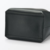 無印良品 ヌメ革 ミニトートバッグ 黒 タテ２２×ヨコ３６×マチ１４ｃｍ 良品計画