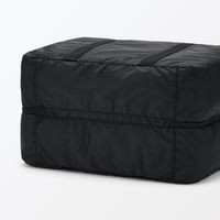 無印良品 たためる 撥水 旅に便利なボストンバッグ 黒 タテ３４×ヨコ４４×マチ２６ｃｍ 良品計画