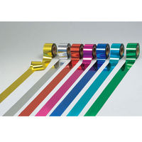 日幼 メッキテープ 幅5cm×100m巻 赤（わけあり品）