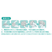 【使いきりキャップ】尚美堂 フジモブキャップ 不織布ヘアキャップ 白 96910 1箱（100枚）（わけあり品）