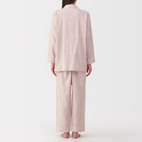 無印良品 レディース 婦人 脇に縫い目のない 二重ガーゼ長袖パジャマ 婦人Ｓ ライトピンク 良品計画