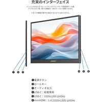 JAPANNEXT 12.2インチ ワイド モバイルモニター JNーMDーIPS122WX 1台